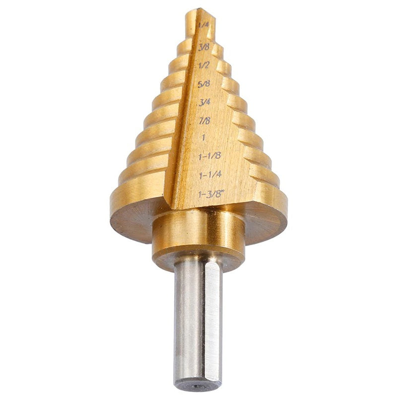 Broca cónica escalonada de 1/4 a 1 3/8"-1