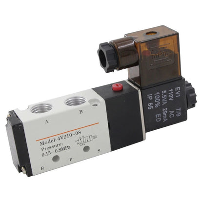 Electroválvula neumática de 24V 5 vías y 2 posiciones 4V210-08-1