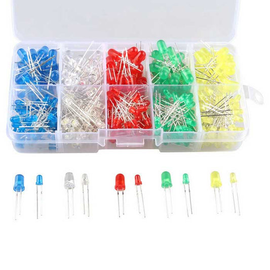 Kit de leds de 3mm y 5mm - 375 piezas-1