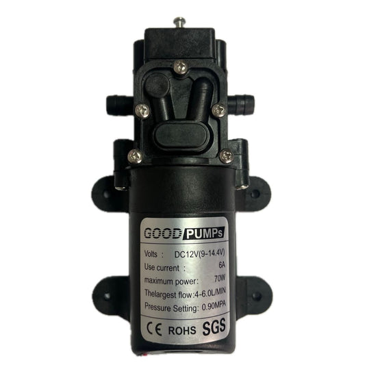 Bomba de diafragma con reflujo de 12V y 6 L/min - recta-1