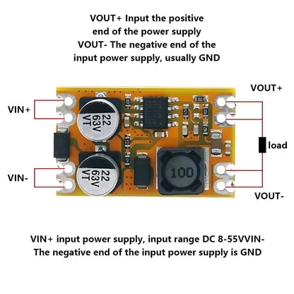 Módulo regulador de voltaje - 10W y 7.4V-3