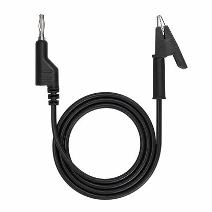 Cable de prueba de banana 4mm a lagarto de 1m - negro-1