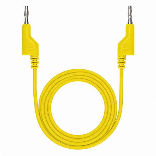 Cable de prueba de banana a banana 4mm de 1m - amarillo-1