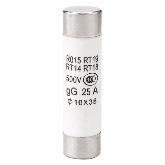 Fusible rápido cerámico de 25A 10x38 mm-1