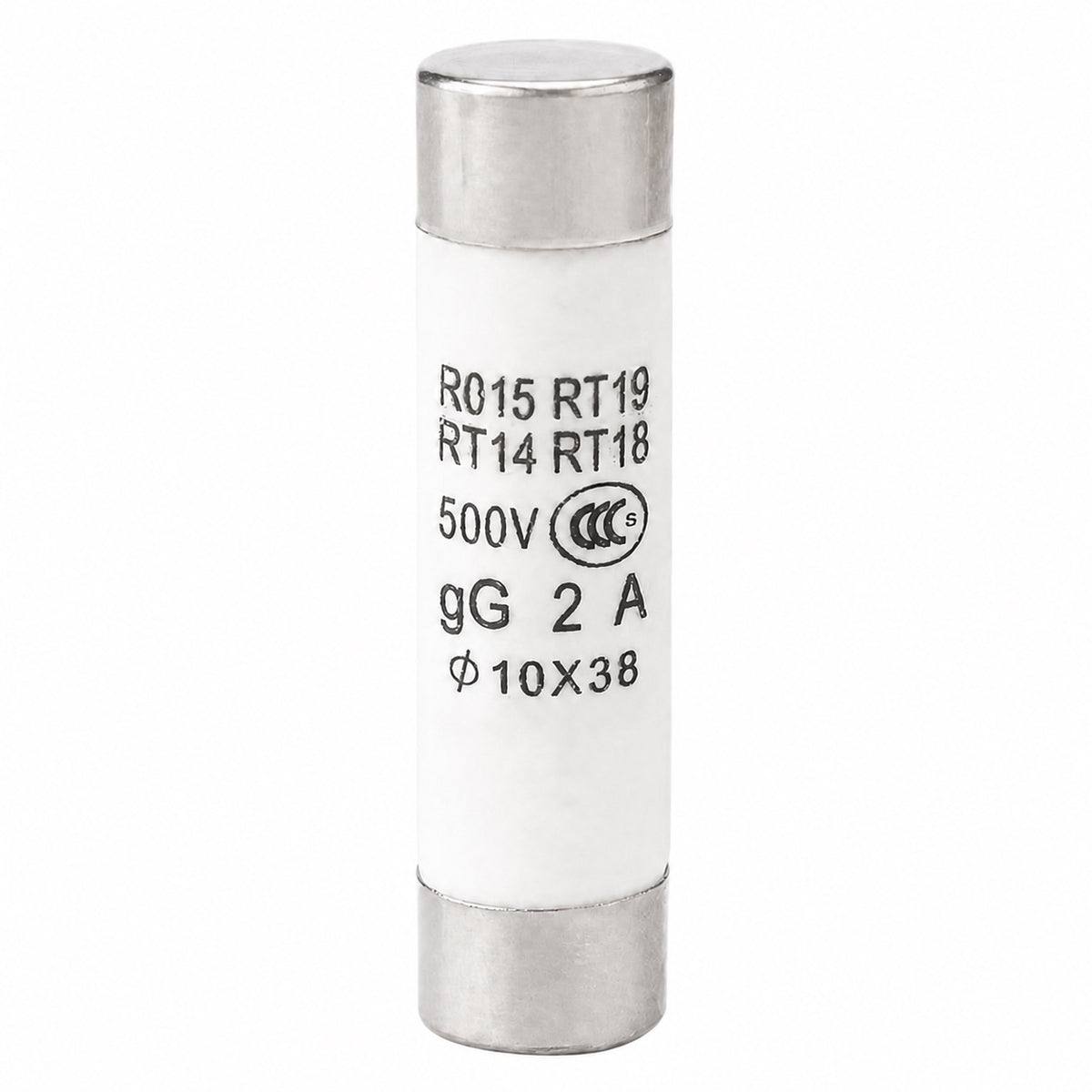 Fusible rápido cerámico de 2A 10x38 mm-1