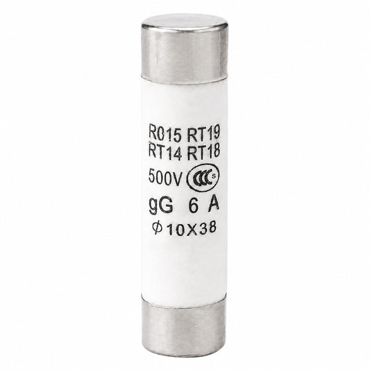 Fusible rápido cerámico de 6A 10x38 mm-1