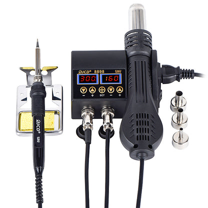 Estación de soldadura y aire caliente JCD 8898 con adaptador para pared-1