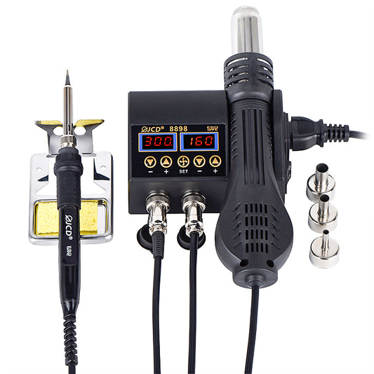Estación de soldadura y aire caliente JCD 8898 con adaptador para pared-1