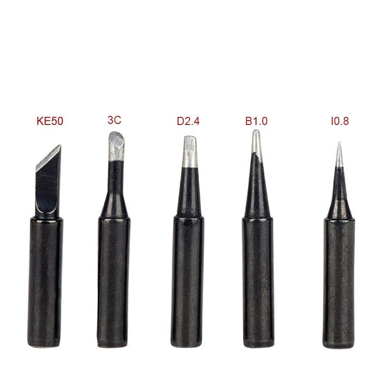 Kit de puntas para cautín negras JCD - 5 piezas-1