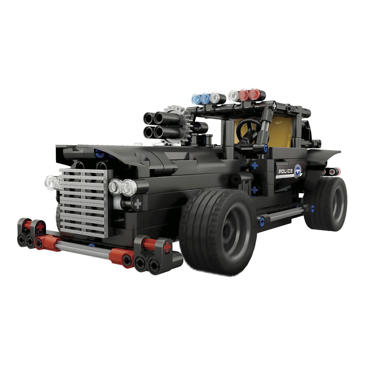 Kit para armar de carro policía con control remoto-1