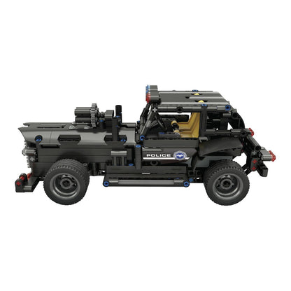 Kit para armar de carro policía con control remoto-2