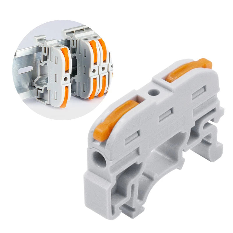 Conector de empalme rápido 1 a 1 - KV121 para riel din-2