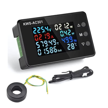 Medidor de potencia KWS-AC301 de 100A con CT cerrado-1