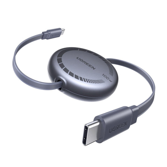 Cable USB-C retráctil UGREEN de 100W-1
