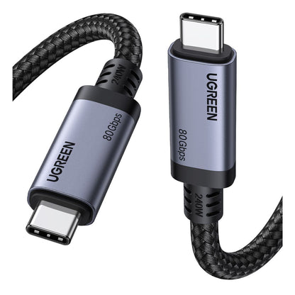 Cable USB-C trenzado UGREEN de 240W y 80Gbps - 1m-1