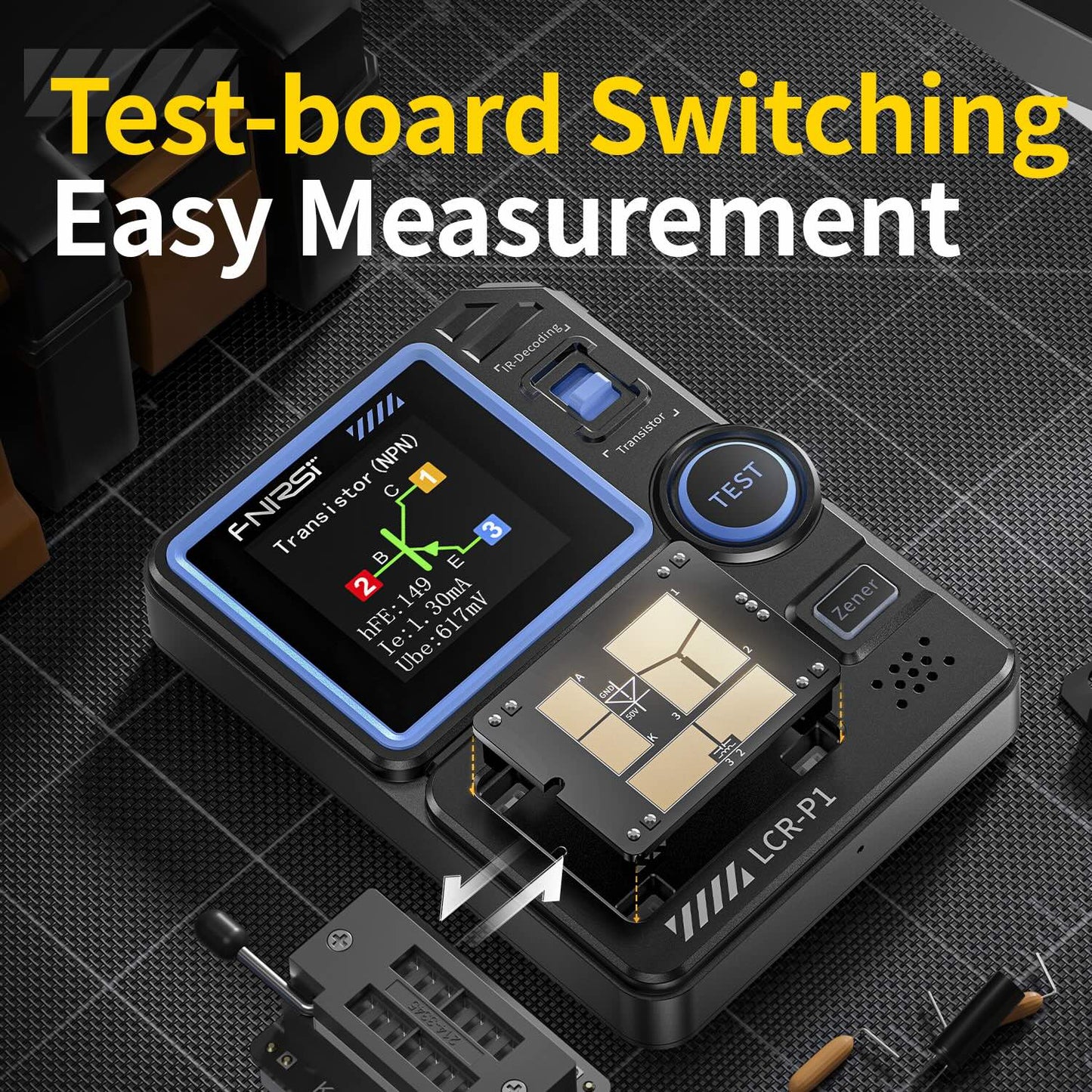 Tester de componentes Fnirsi LCR-P1-2
