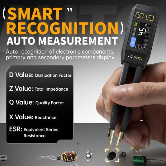 Tester de componentes tipo pinza Fnirsi LCR-ST1-2