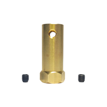 Acople hexagonal de eje de 6mm a rosca M4-3