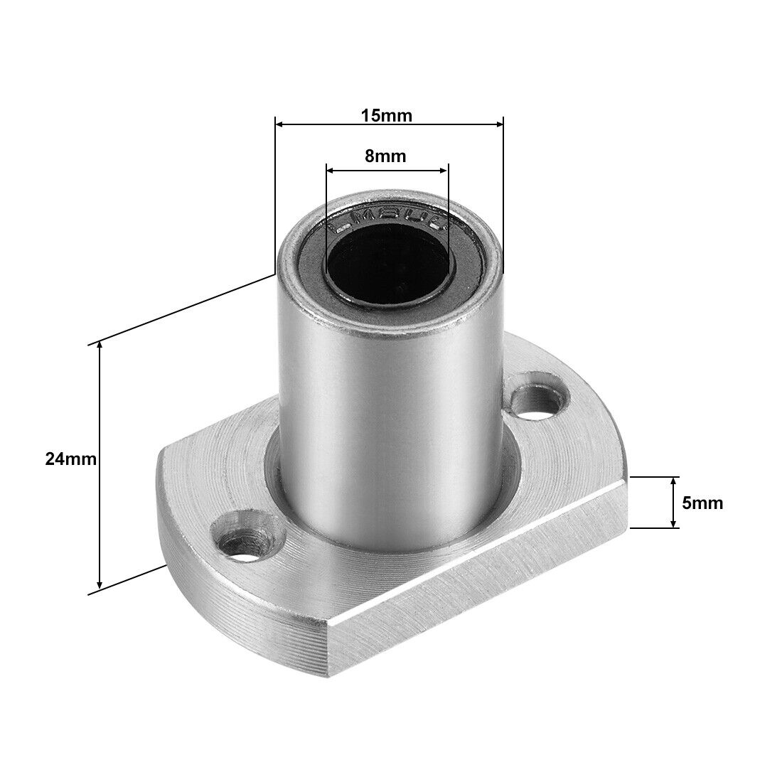 Cojinete lineal de 8mm LMH8UU con base de dos cortes-2
