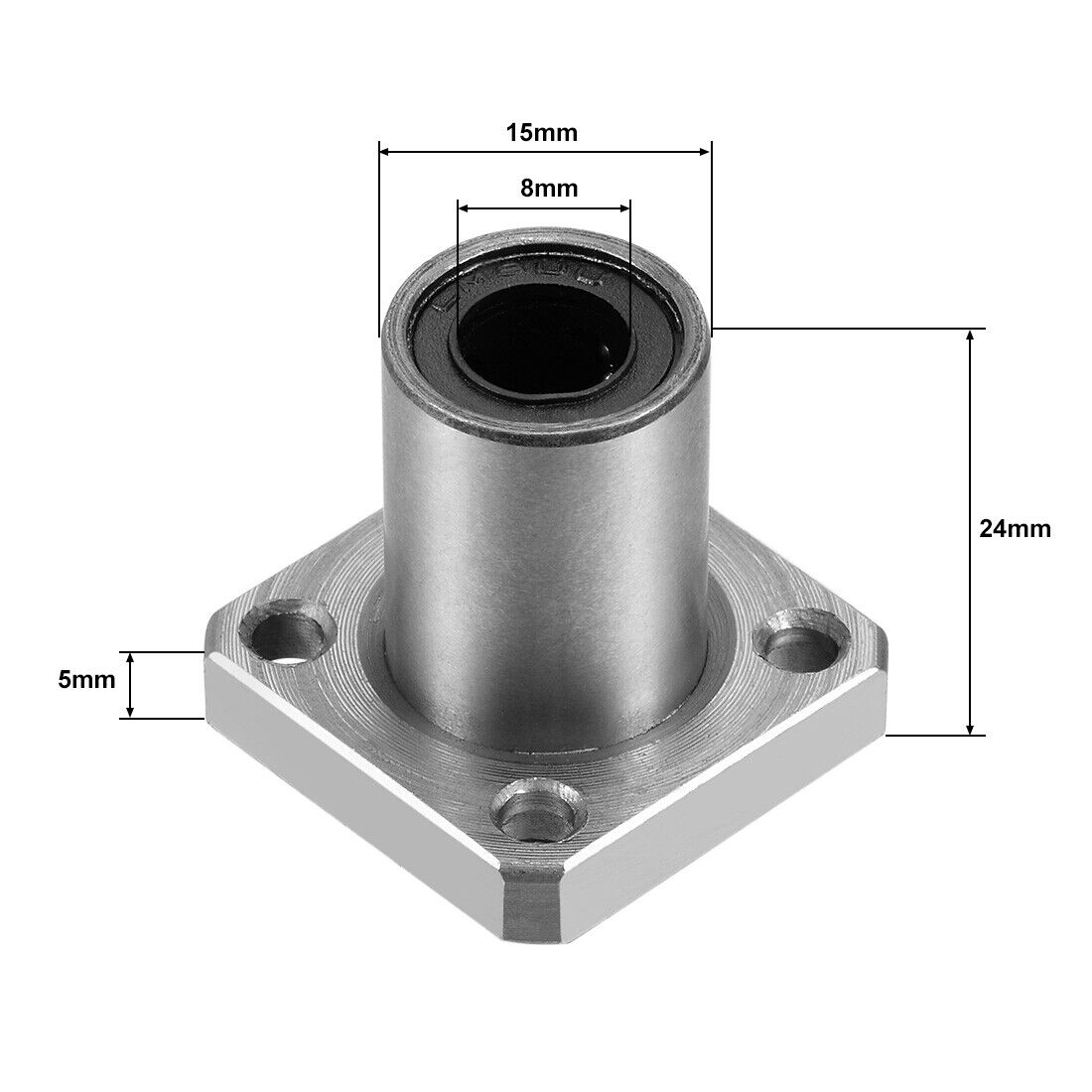 Cojinete lineal de 8mm LMK8UU con base de cuadrada-2