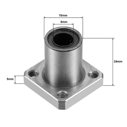 Cojinete lineal de 8mm LMK8UU con base de cuadrada-2