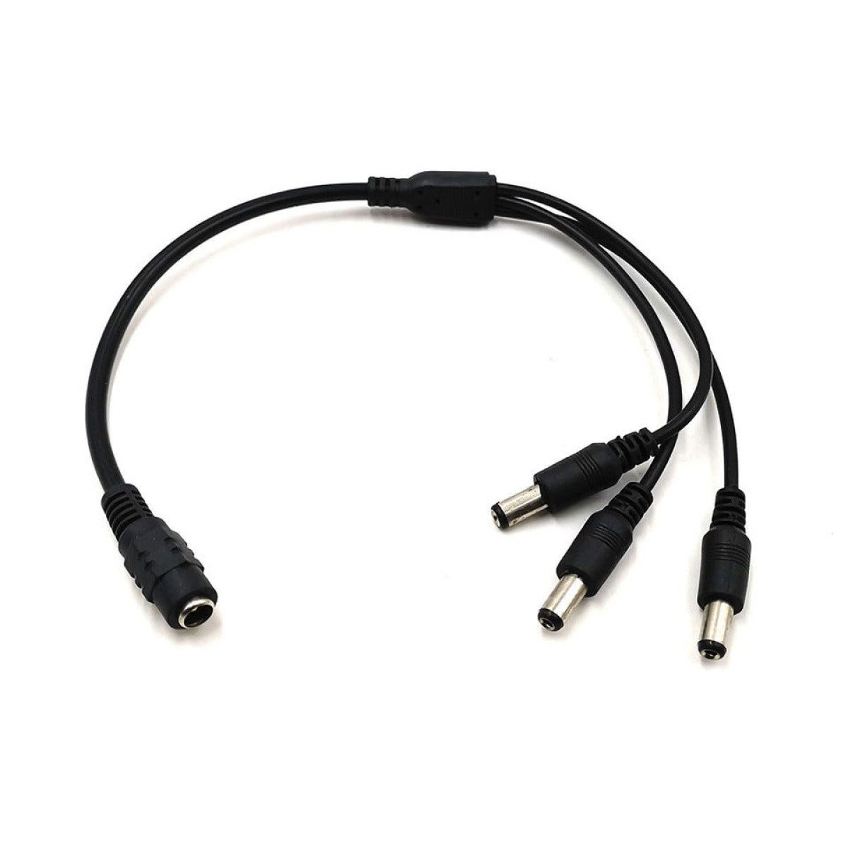 Cable 1 a 3 de conector DC hembra de 2.1mm a macho - 50 cm-1