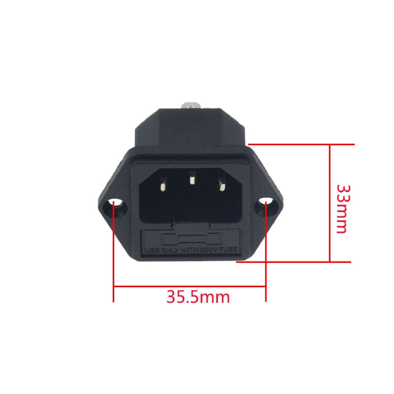 Socket AC con fusible de 10A-3