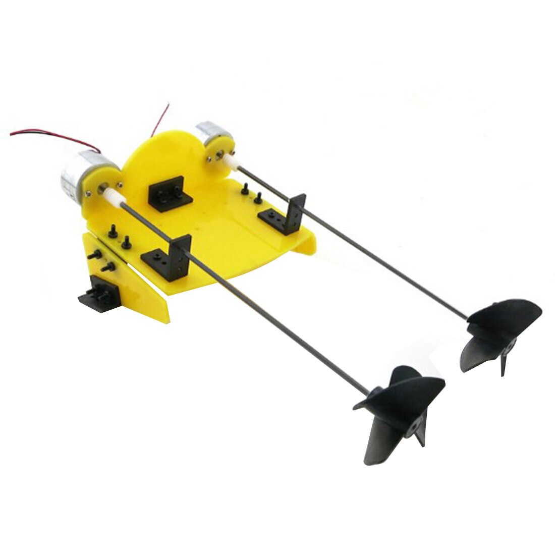 Kit armable de barco de 2 motores - amarillo-1