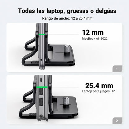 Soporte vertical para laptop UGREEN - negro