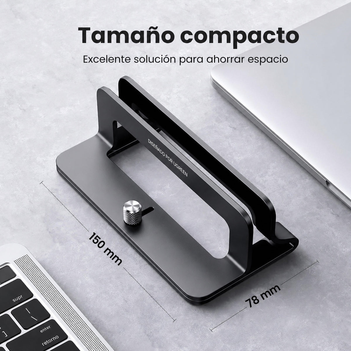 Soporte vertical para laptop UGREEN - negro