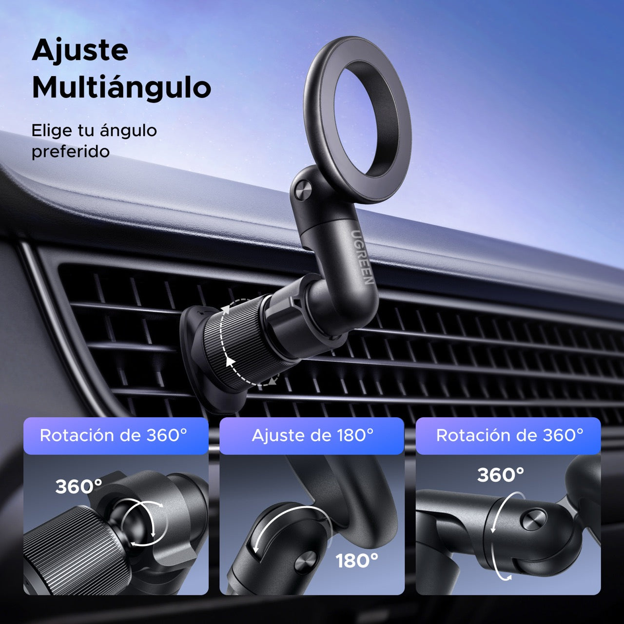 Soporte magnético para automóvil UGREEN LP923-4