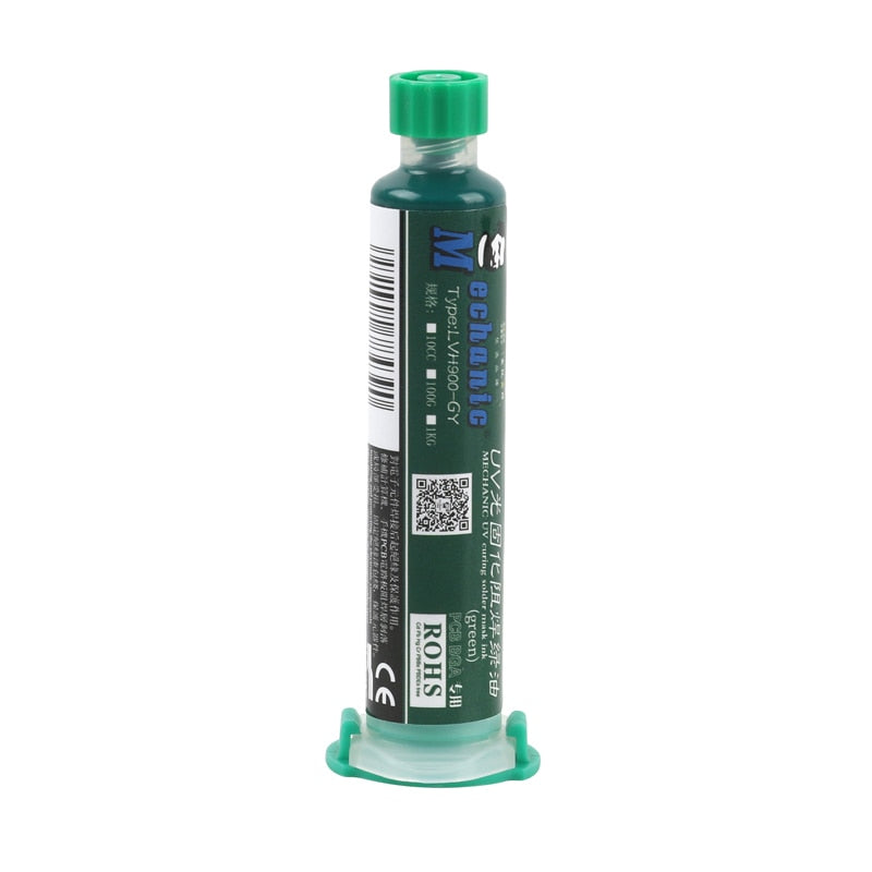 Máscara para soldar Mechanic LY-UVH900 en jeringa de 10cc, verde-1