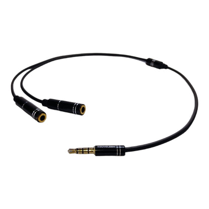 Cable de 3.5mm macho a 2 x 3.5mm hembra - 30 cm-1
