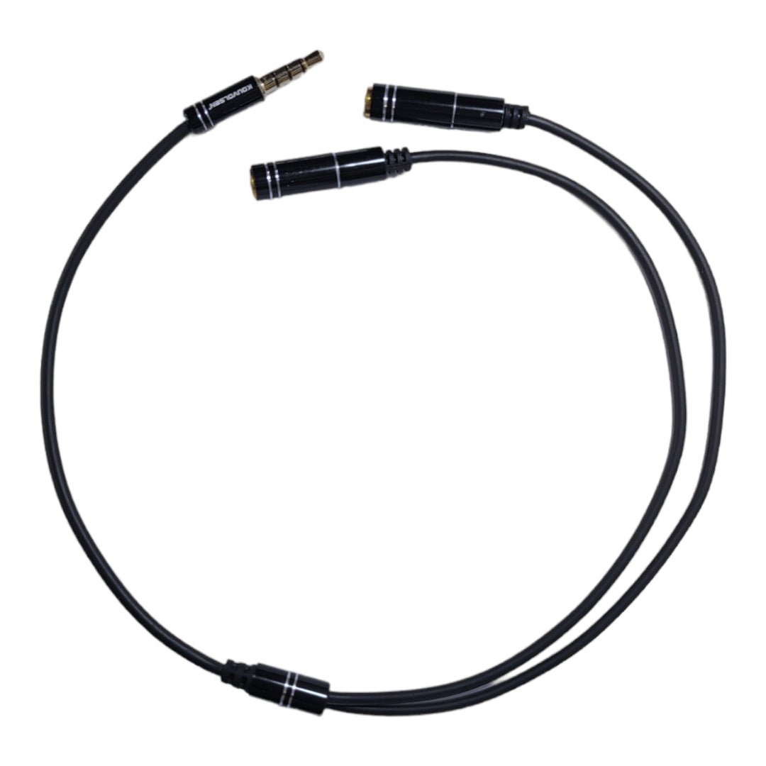 Cable de 3.5mm macho a 2 x 3.5mm hembra - 30 cm-2