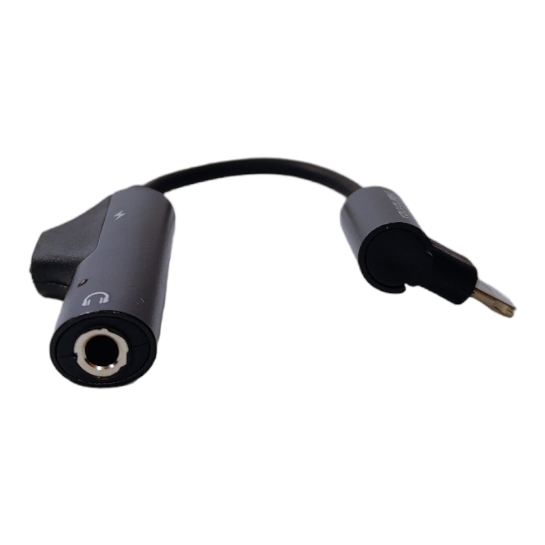 Adaptador de Lightning macho a Lightning y 3.5mm hembra-1