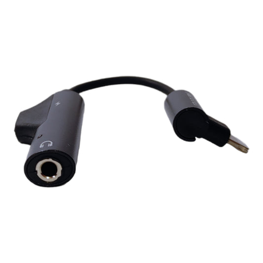 Adaptador de Lightning macho a Lightning y 3.5mm hembra-1