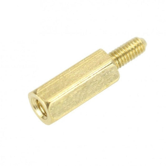 Separador de latón M3 de 14 mm con tornillo de 6 mm-1