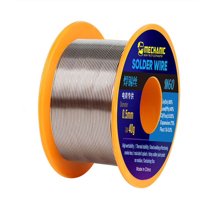 Carrete de estaño Mechanic M60 60/40 de 0.5mm 40g-1