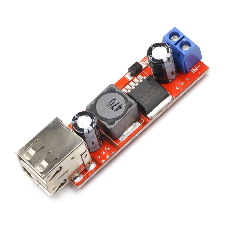 Módulo regulador de voltaje LM2596 de 5V 3A con dos puertos USB-1