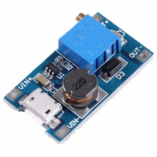 Módulo elevador de voltaje MT3608 con puerto micro USB - 2A-1