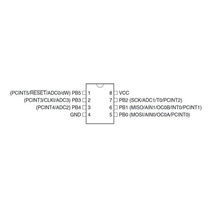Microcontrolador ATTINY13A-PU-2