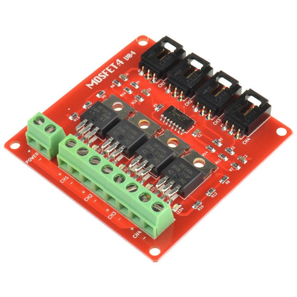 Módulo controlador mosfet 4 canales IRF540 V4.0-1