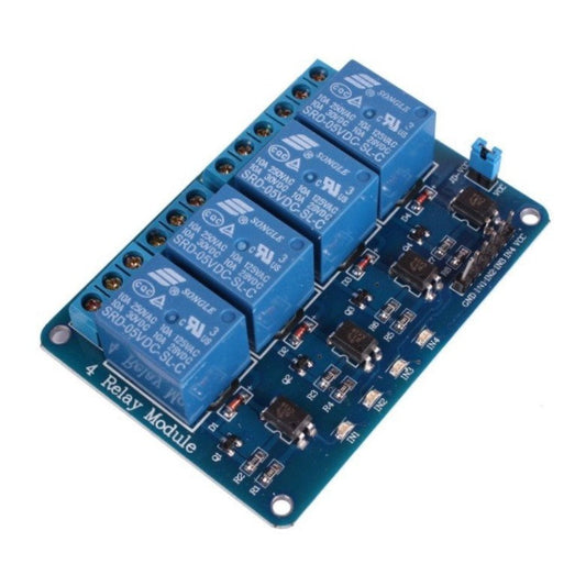 Módulo relé 5V de trigger bajo, 4 canales-1