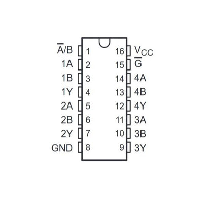 Multiplexor CD4051BE - original Ti-2