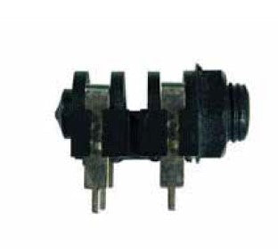 Conector de audio N.A. de 6.3 mm mono hembra, para PCB-1
