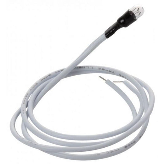 Lámpara grande blanca tipo arroz de 12V, 100 mA