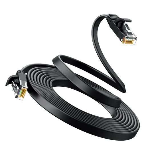 Cable de red plano UGREEN CAT 6 de 2m - negro-2