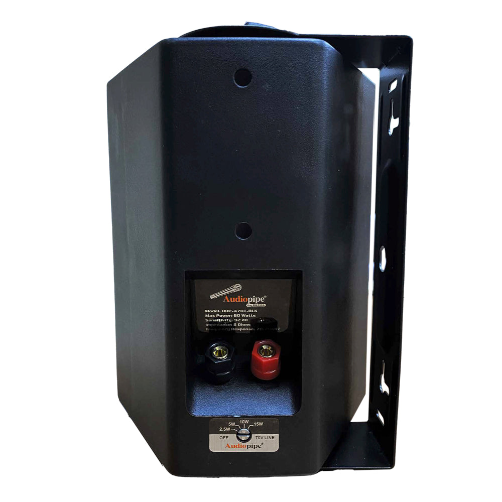 Bocina ambiental Audiopipe 4'' 70V - 2 unidades negras-3