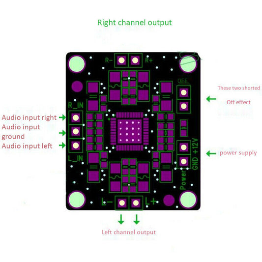 Módulo amplificador de audio PAM8610 2 x 10W-2
