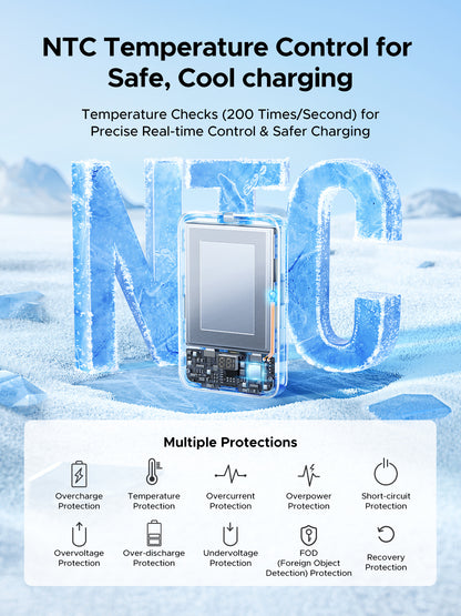 Batería portátil UGREEN con cable incorporado de 20W - 10,000 mAh